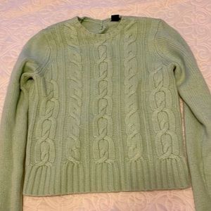 Women’s mint green keyhole sweater